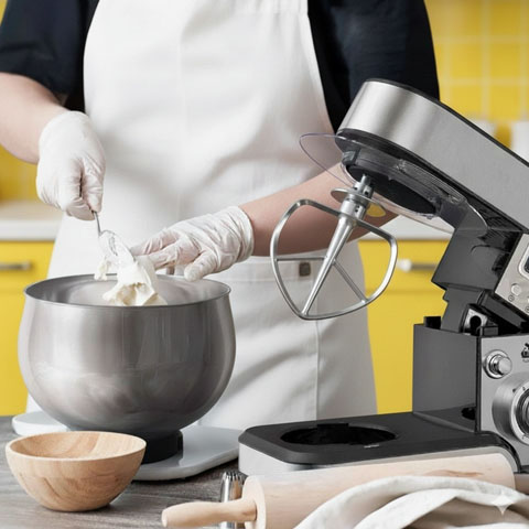 Профессиональный тестомес TopKitchen миксер с чашей 6л из нержавеющей стали 4000 Вт.